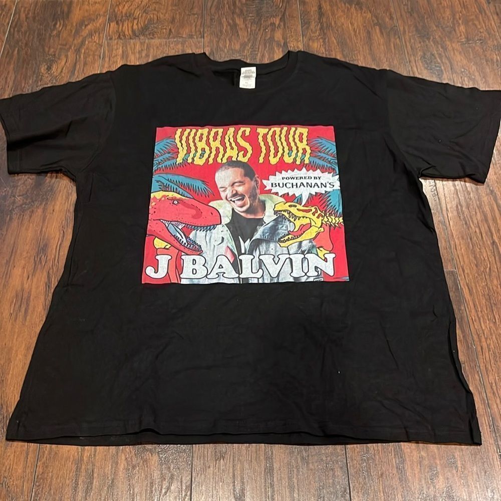 J Balvin Vibras Tour 2018 Concert T-Shirt Tee Size XLarge in‎ EUC